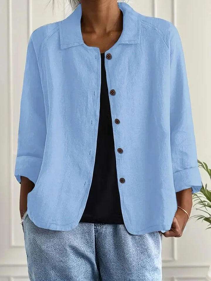 Women's Oversized Blazer – Button Front