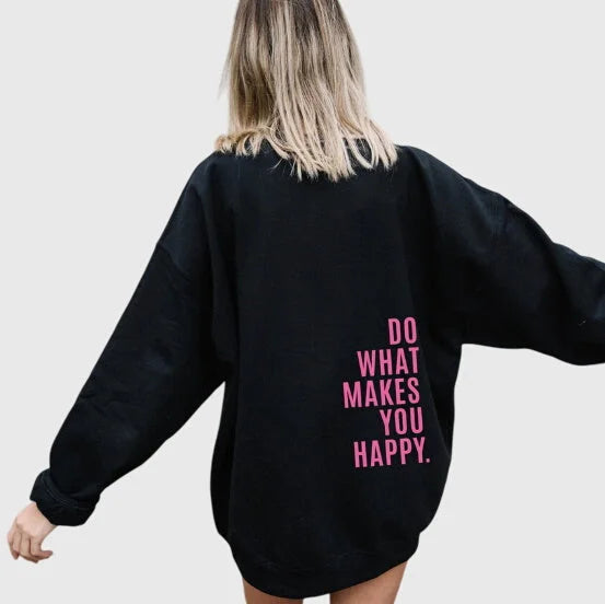 Women's Oversized Hoodie – Statement Back Print