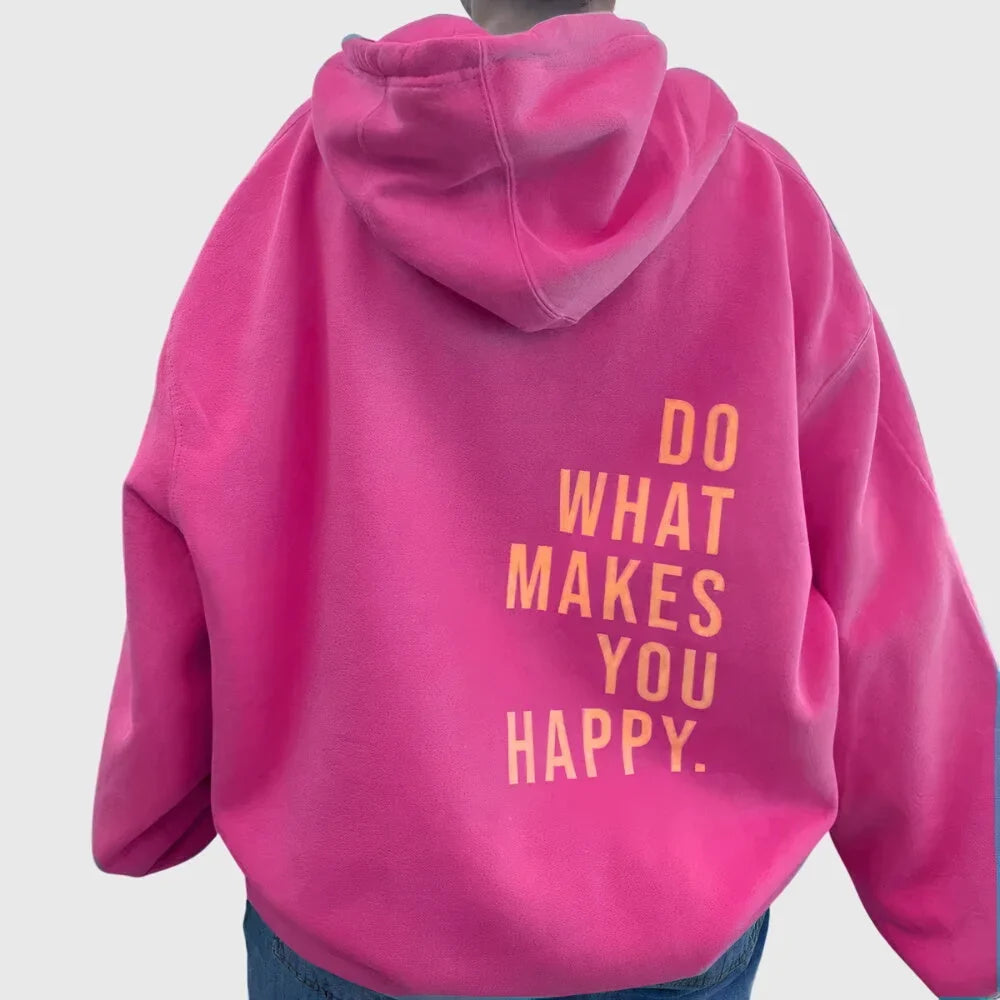 Women's Oversized Hoodie – Statement Back Print