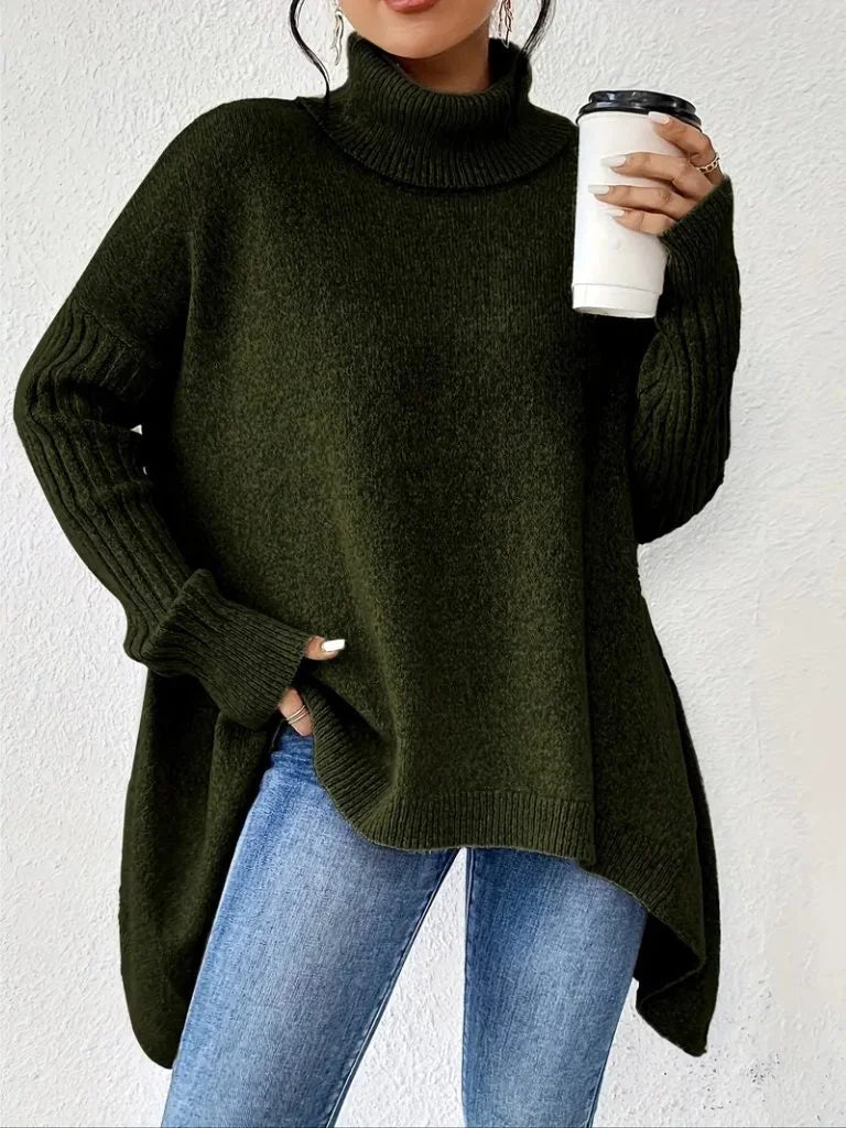 Women's Oversized Turtleneck Sweater