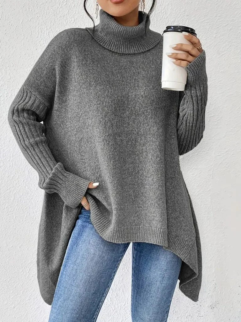 Women's Oversized Turtleneck Sweater