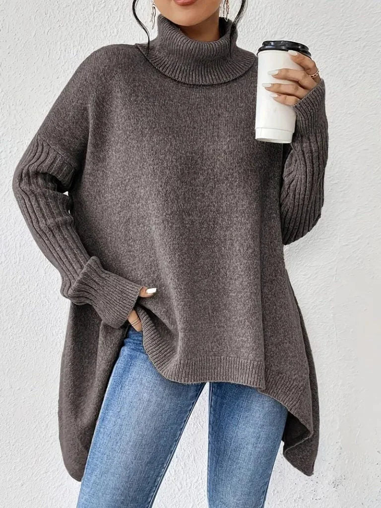 Women's Oversized Turtleneck Sweater