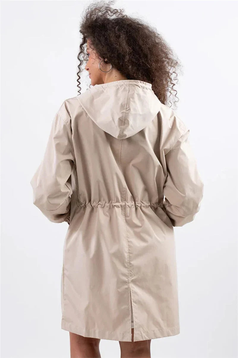 Women's Oversized Water-Resistant Windbreaker