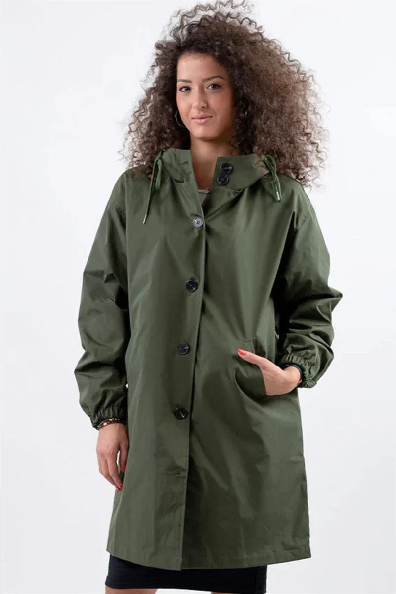Women's Oversized Water-Resistant Windbreaker