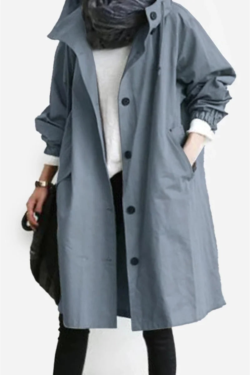 Women's Oversized Water-Resistant Windbreaker