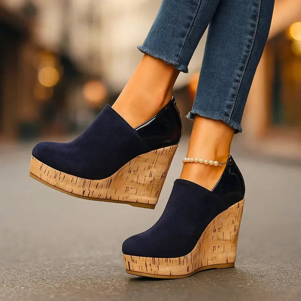 Women's Platform Wedge Ankle Booties
