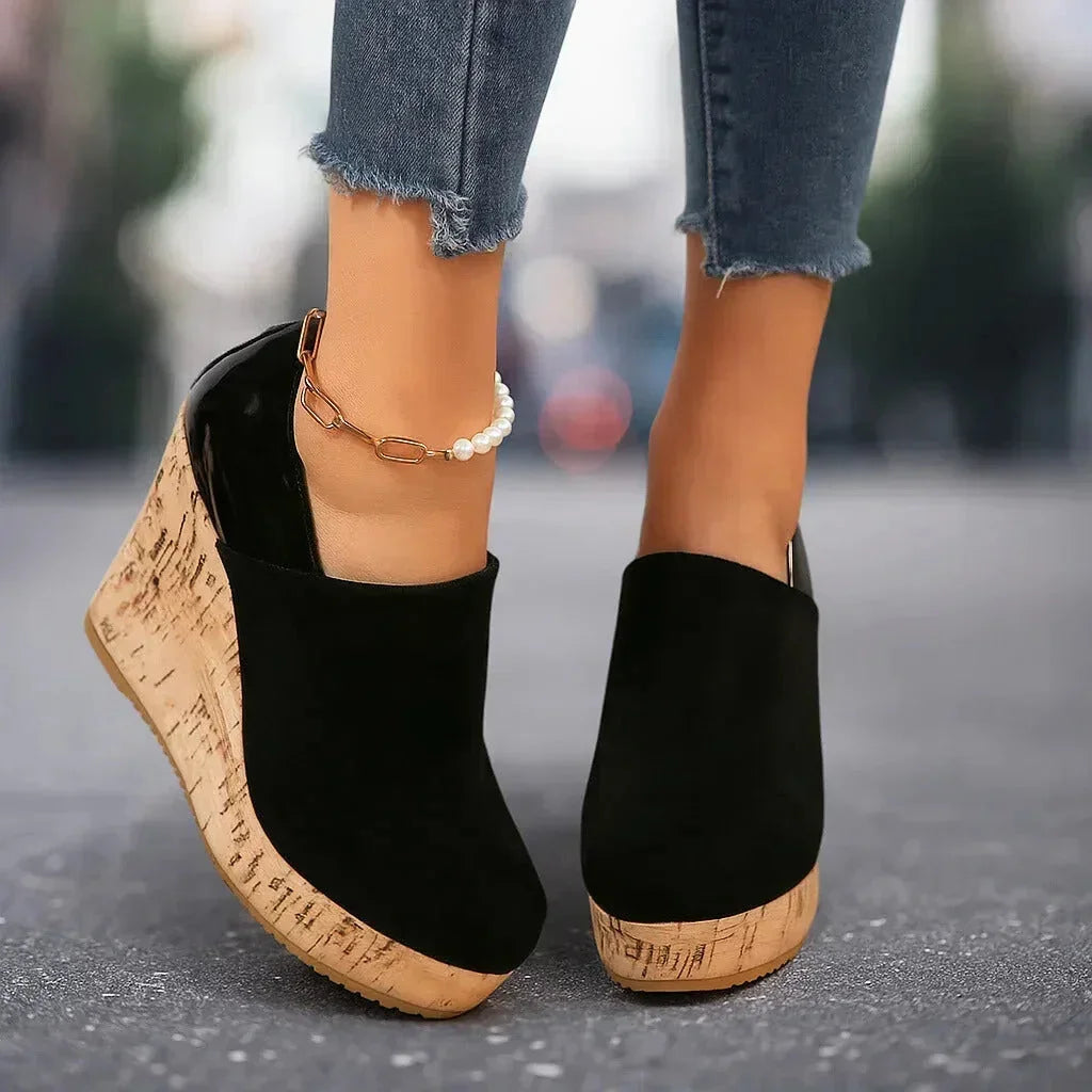 Women's Platform Wedge Ankle Booties