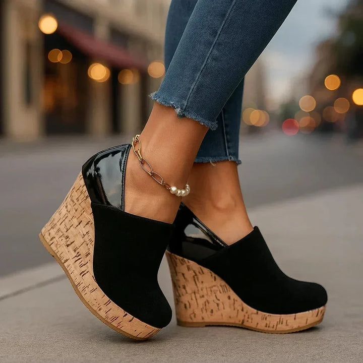 Women's Platform Wedge Ankle Booties