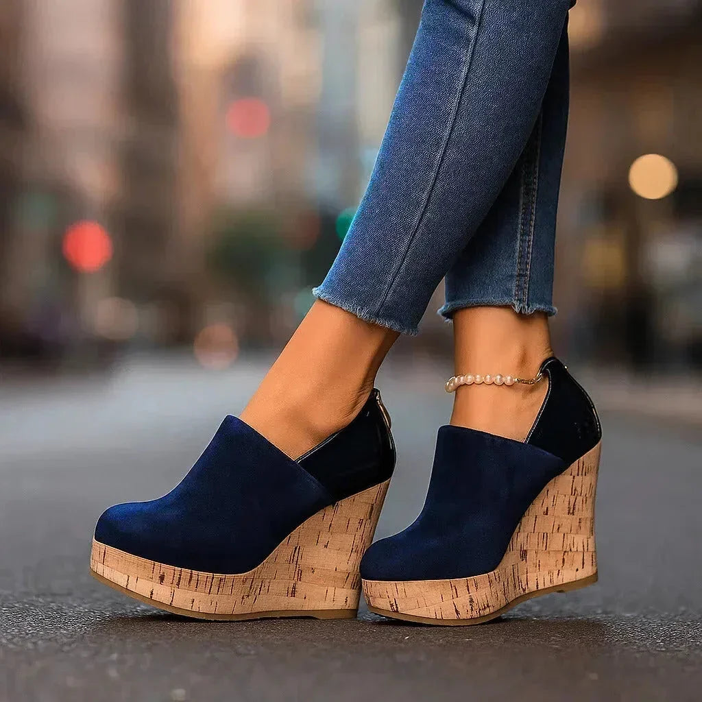 Women's Platform Wedge Ankle Booties