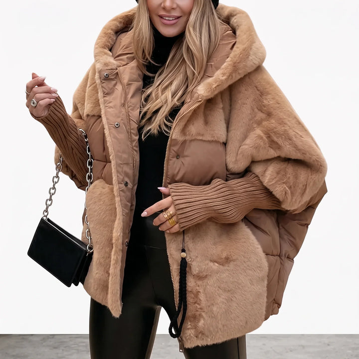 Women's Plush Hooded Coat