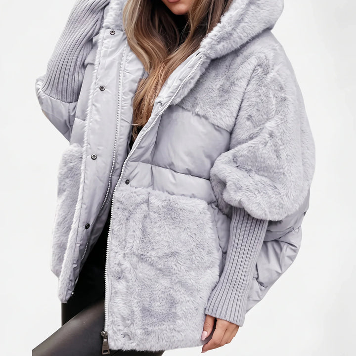 Women's Plush Hooded Coat