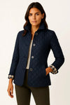 Women's Quilted Button-Down Blazer