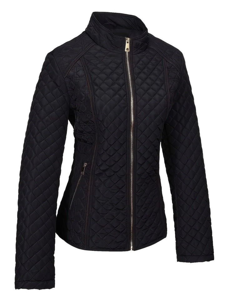 Women's Quilted Jacket – Stand Collar