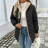 Women's Quilted Longline Puffer Coat – Hood