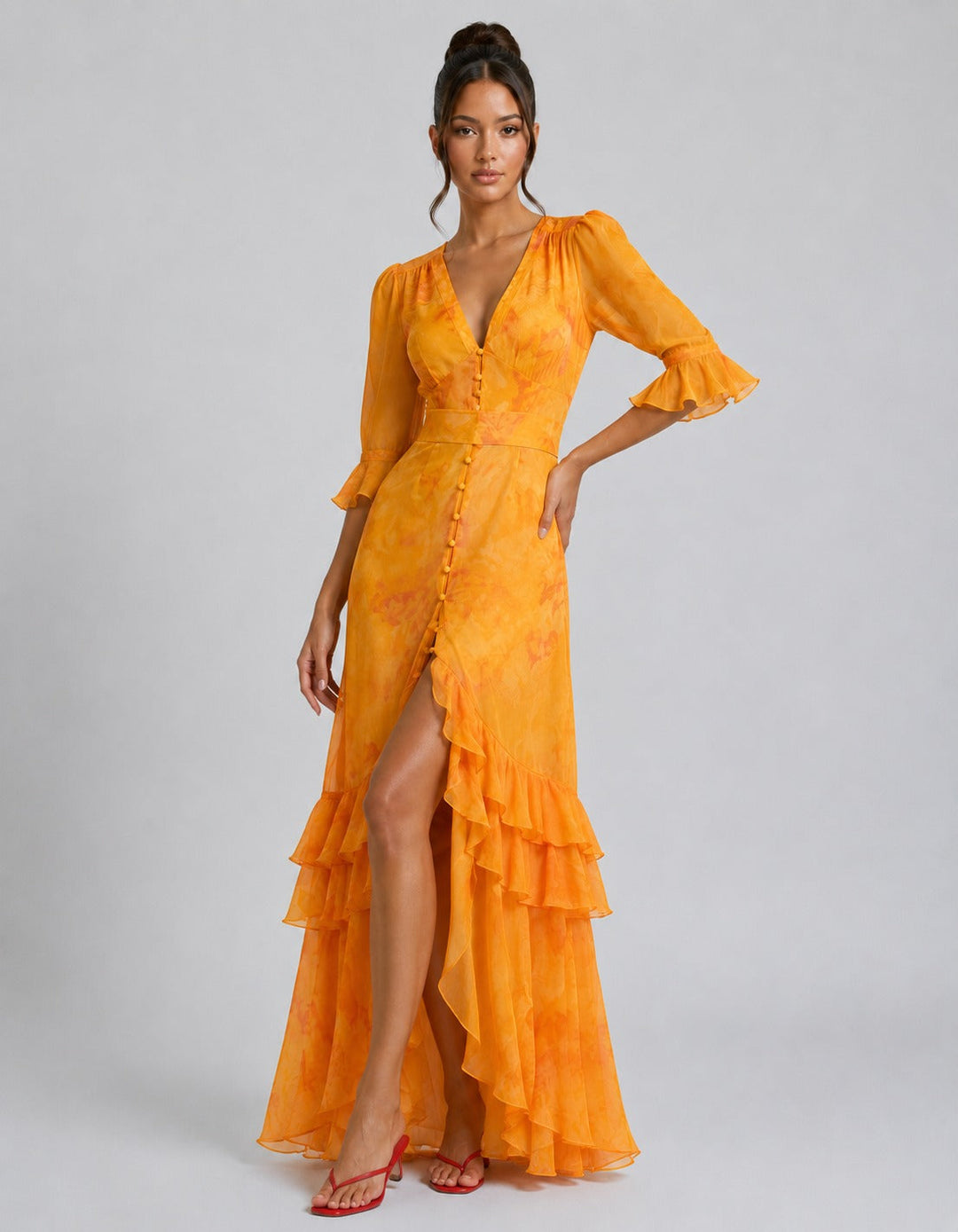Women's Renee Ruffled Maxi Dress product image | Invictora.com