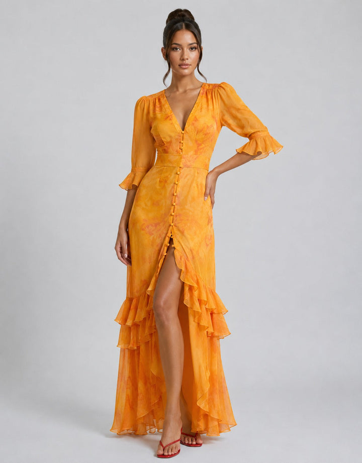 Women's Renee Ruffled Maxi Dress product image | Invictora.com