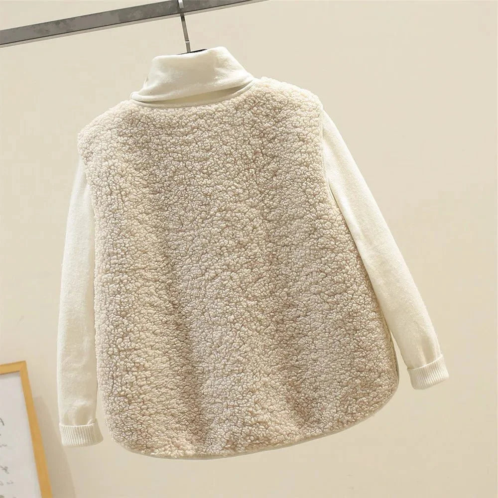 Women's Ribbed Knit Button-Up Vest