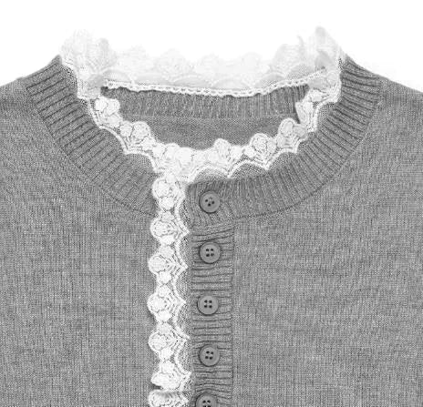 Women's Ribbed Knit Sweater – Crew Neck