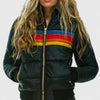 Women's Colourblock Quilted Zip-Up Puffer Jacket