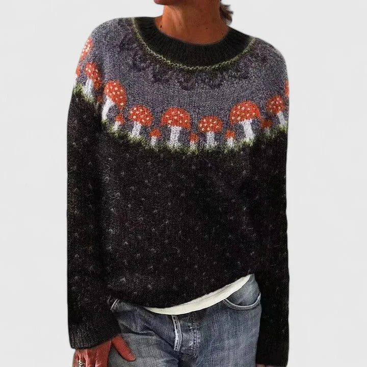 Women's Fair Isle Knit Crew Neck Jumper – Pattern