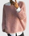 Women's Knit Crew Neck Jumper – Loose Fuzzy