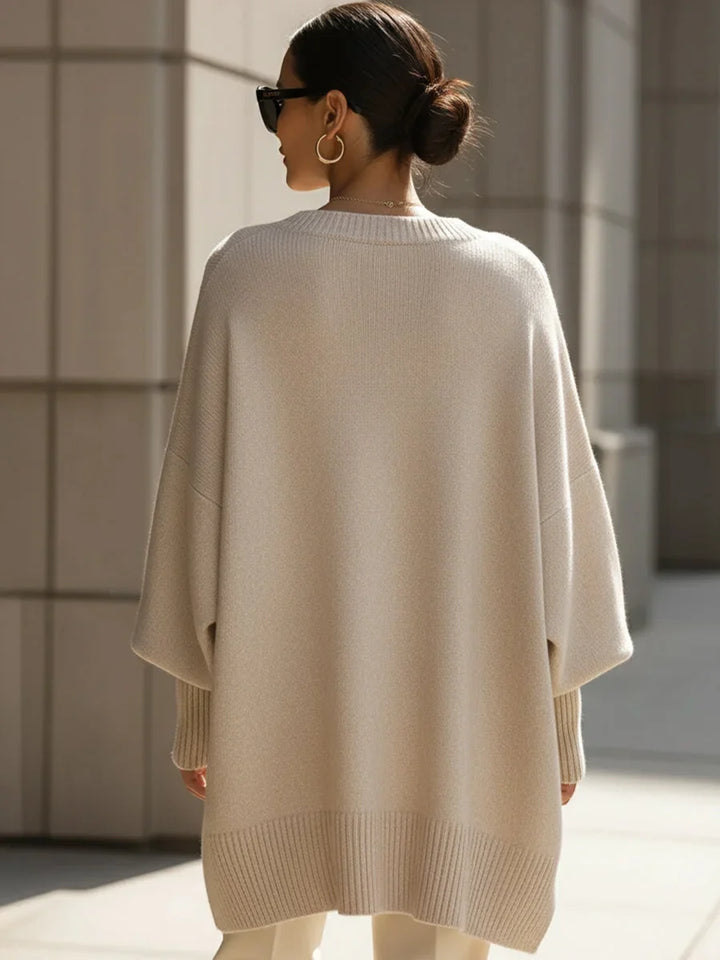 Women's Knitted Jumper, Oversized Wool Blend