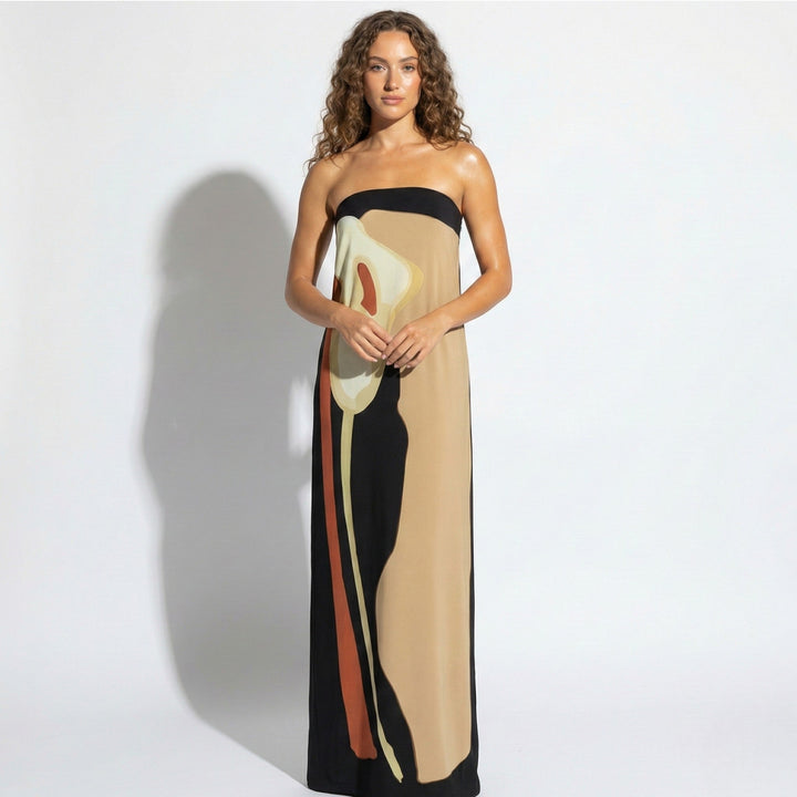 Women's Strapless Maxi Dress - Sculpted Fit product image | Invictora.com