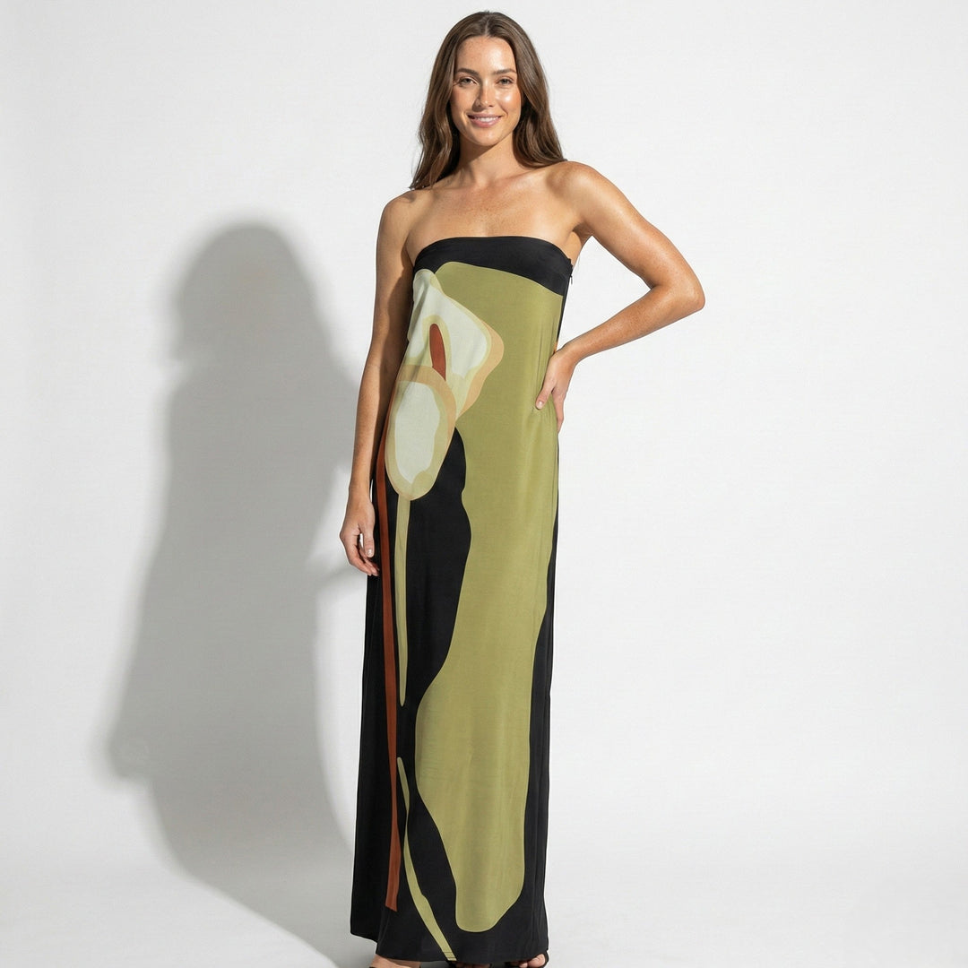 Women's Strapless Maxi Dress - Sculpted Fit product image | Invictora.com