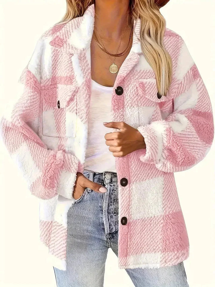 Women's Plaid Fleece Jacket