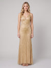Women's Evening Gown – Beaded Fit- -Flare Christmas Party