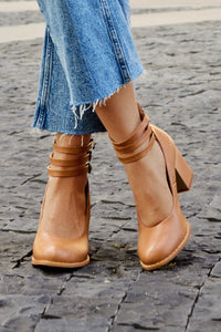 Women's Triple Buckle Block Heel Ankle Boots