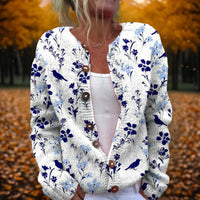 Women's Vintage Flowers Cardigan