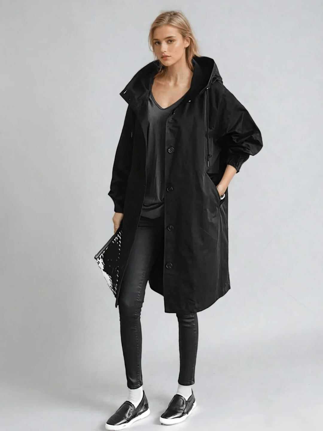 Women's Water Repellent Lightweight Trench Coat