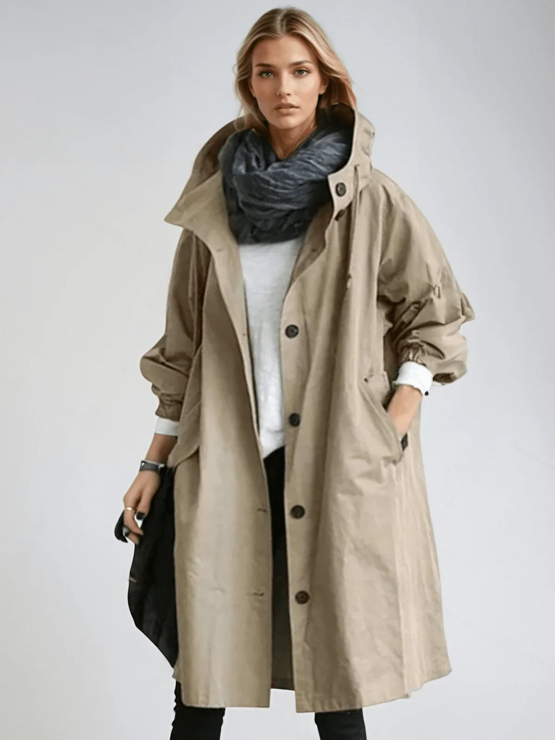 Women's Water Repellent Lightweight Trench Coat
