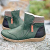 Women's Boots Ankle Leather Zipper