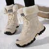 Women's Winter Boots – Faux Fur Lining And Lace-Up
