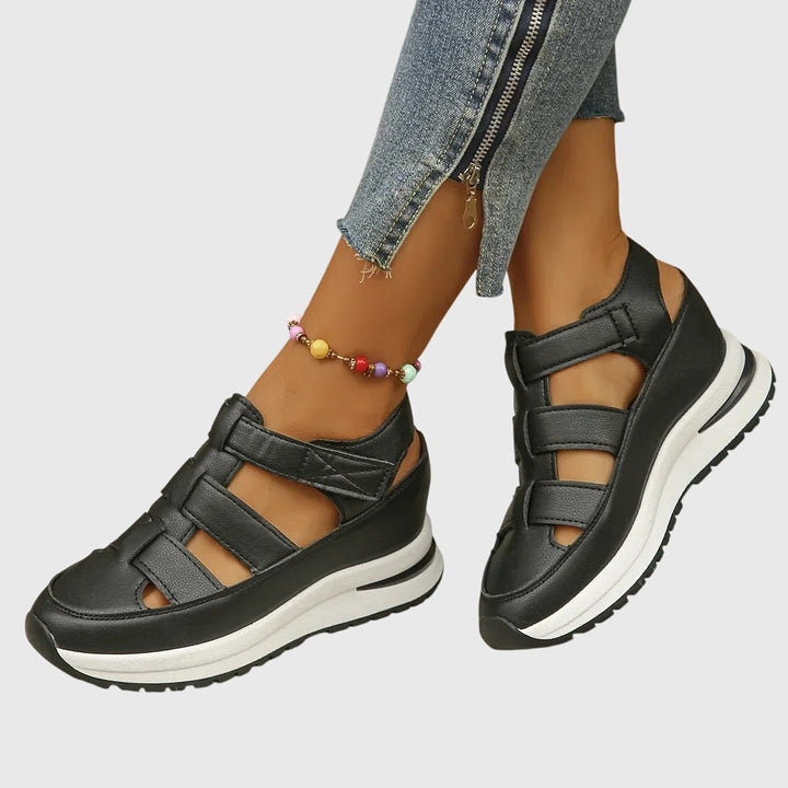 Women's Adjustable Comfort Strap Sandals in White | Invictora.com