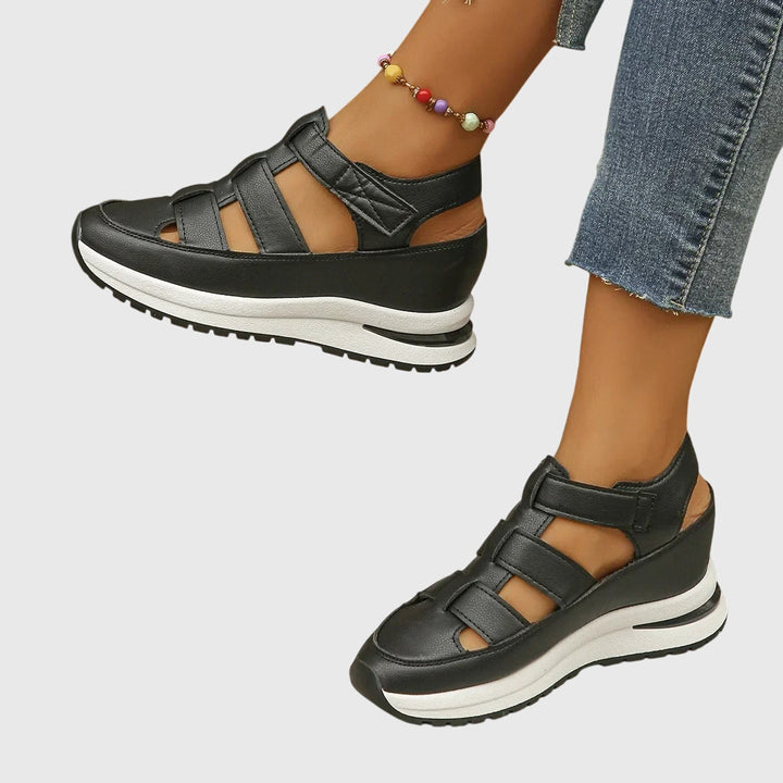 Women's Adjustable Comfort Strap Sandals in White | Invictora.com