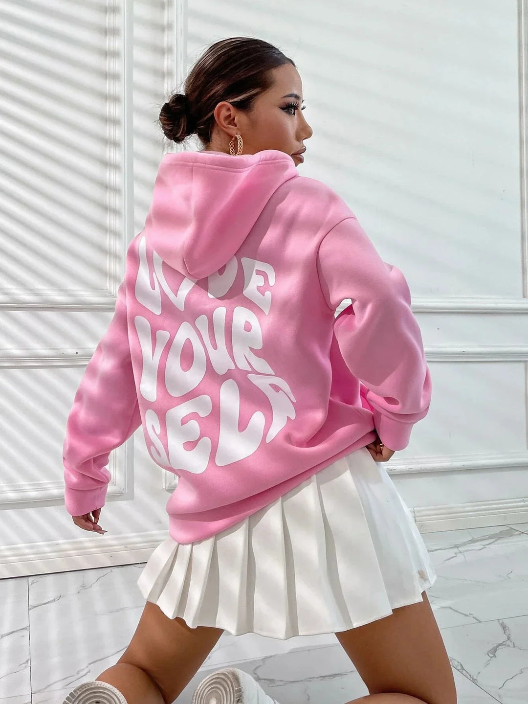 Women's Hoodie – Drawstring Hood And Front Kangaroo Pocket