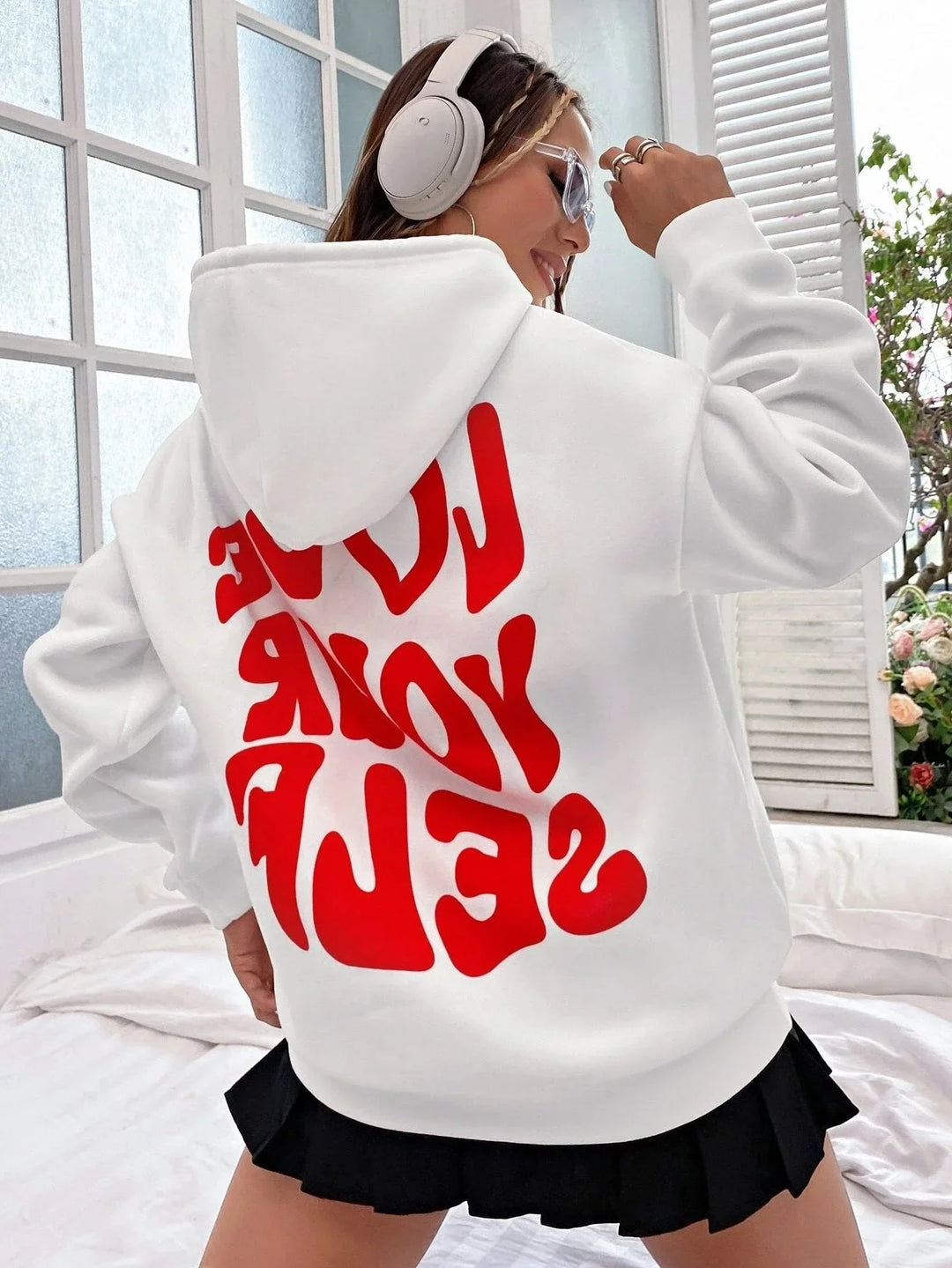 Women's Hoodie – Drawstring Hood And Front Kangaroo Pocket