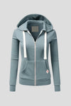 Women's Hoodie – Front Zipper And Kangaroo Pockets