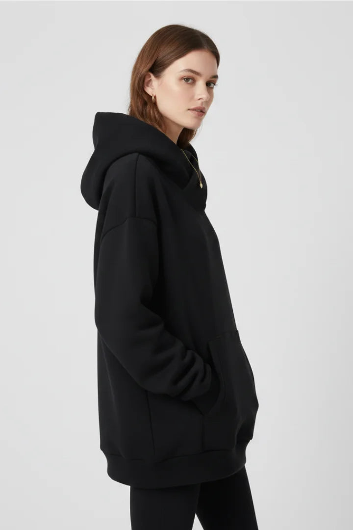 Women's Hoodie – High Neck And Wide Hood