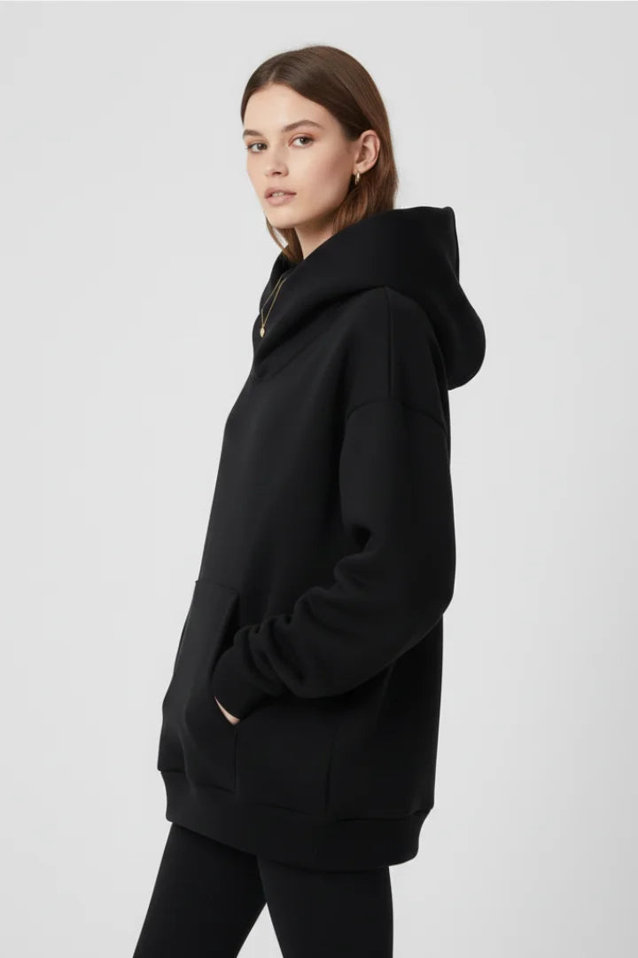Women's Hoodie – High Neck And Wide Hood
