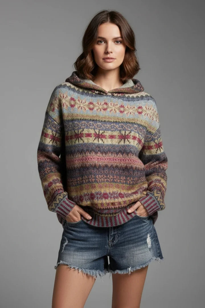 Women's Hoodie – Hood And Ribbed Cuffs