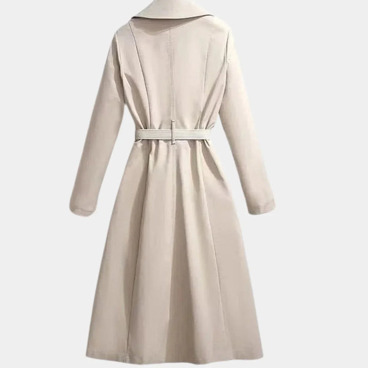 Women's Belted Classic Midi Trench Coat