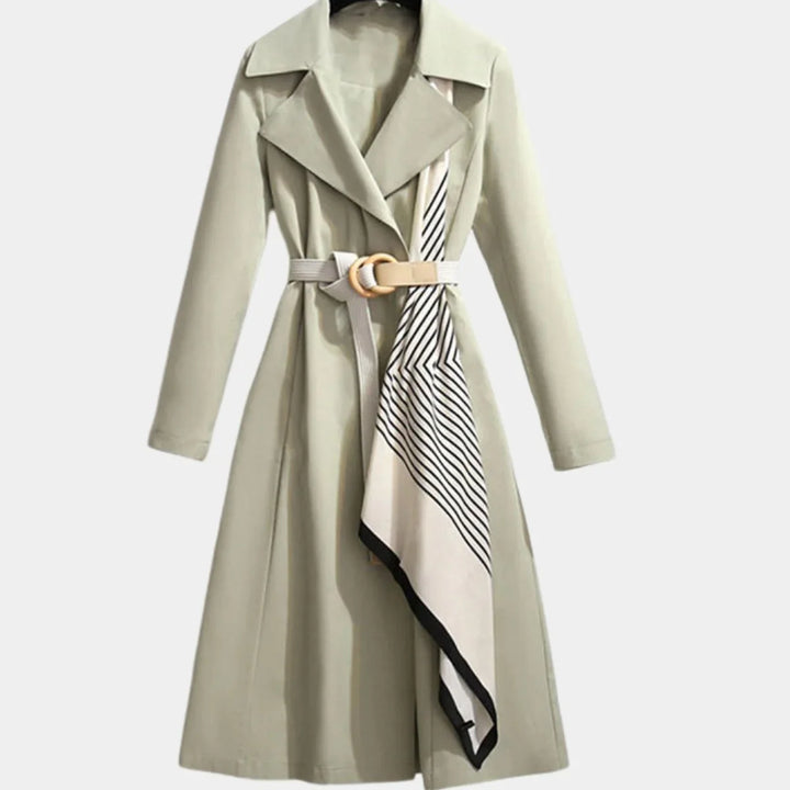 Women's Belted Classic Midi Trench Coat