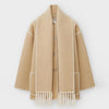 Women's Blanket Scarf Wrap Long Coat Fringe