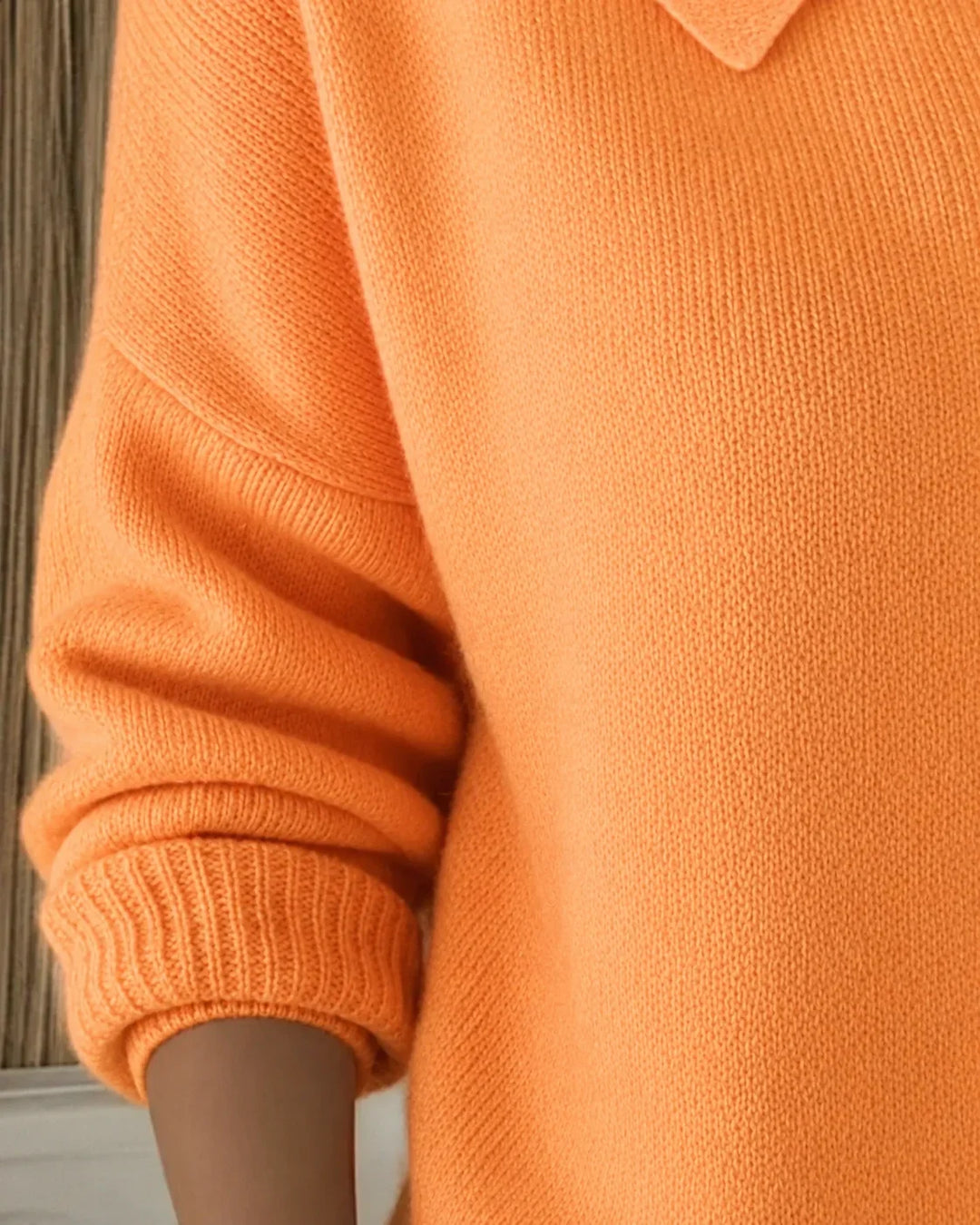Women's Blue Knit Collared Button-Front Cardigan Sweater – Long Sleeves