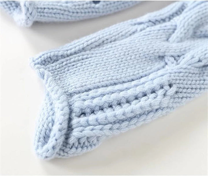 Women's Cable Knit Sweater Turtleneck Loose-Fit Pullover