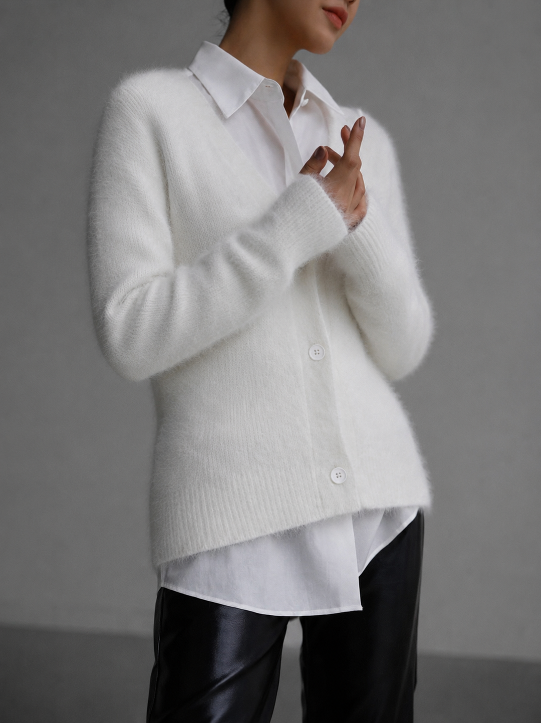Women's Cardigan – Oversized Button-Up